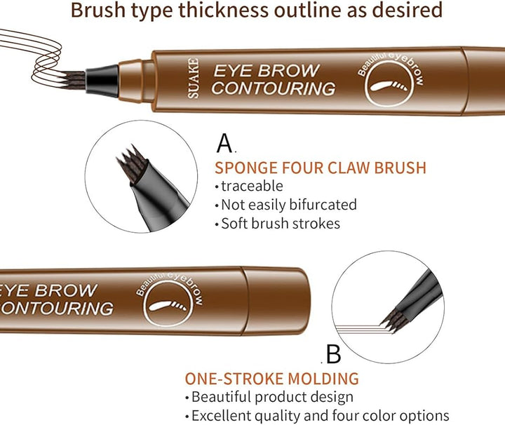 3D Microblading 4 - tip Eyebrow Pen - SwiftSouq