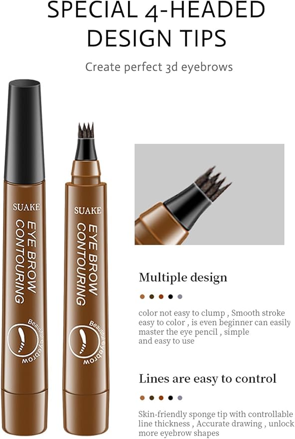 3D Microblading 4 - tip Eyebrow Pen - SwiftSouq