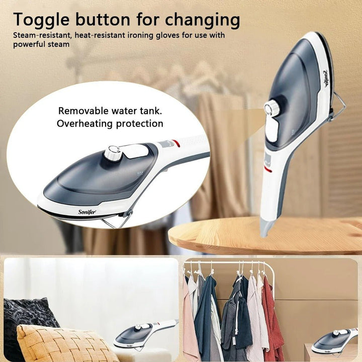 Handheld Garment Steamer Brush Portable Steam Iron Clothes Generator Ironing Steamer For Clothes - SwiftSouq