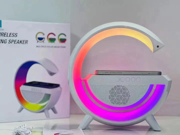 Led Wireless Charger Speaker - SwiftSouq