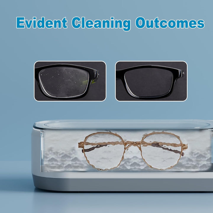 Ultrasonic Jewelry Cleaner – 48KHz Professional Sonic Cleaning Machine for Jewelry, Glasses & Watches - SwiftSouq