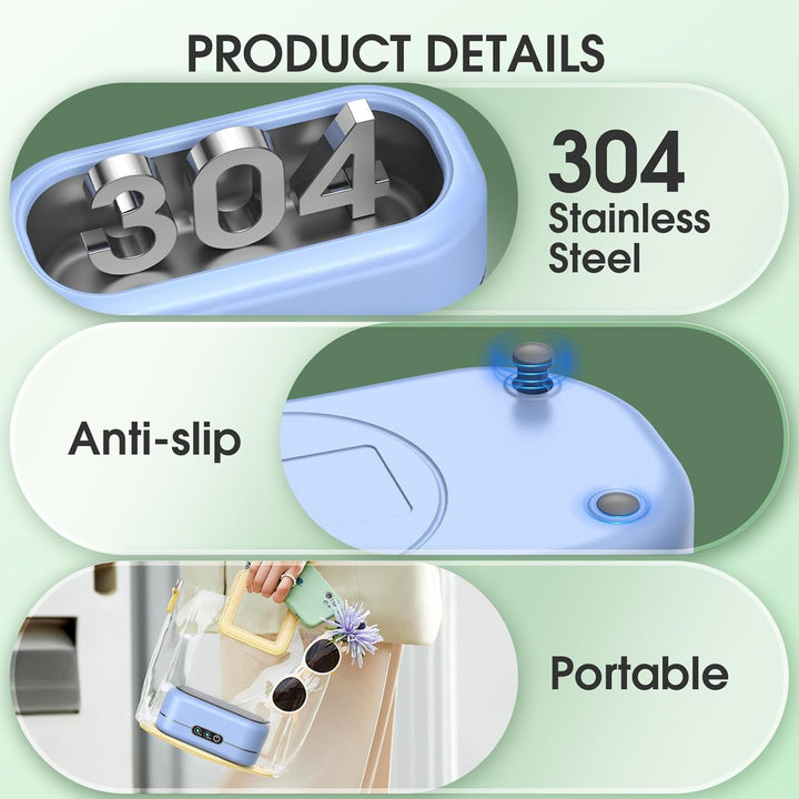 Ultrasonic Jewelry Cleaner – 48KHz Professional Sonic Cleaning Machine for Jewelry, Glasses & Watches - SwiftSouq