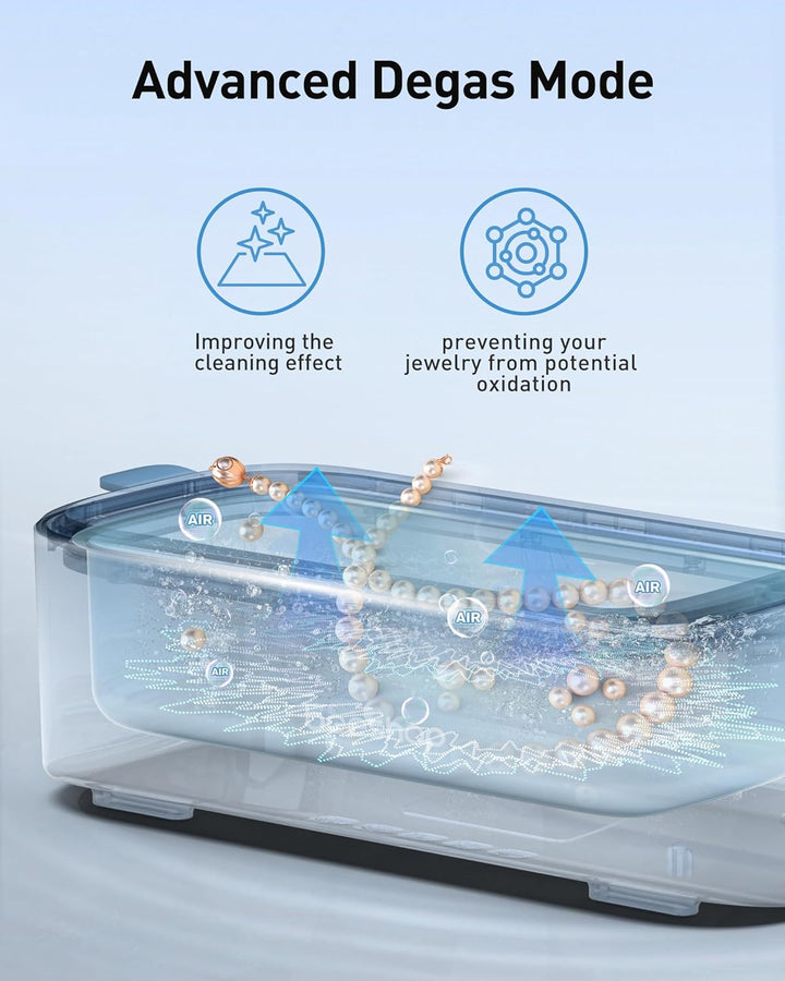 Ultrasonic Jewelry Cleaner – 48KHz Professional Sonic Cleaning Machine for Jewelry, Glasses & Watches - SwiftSouq